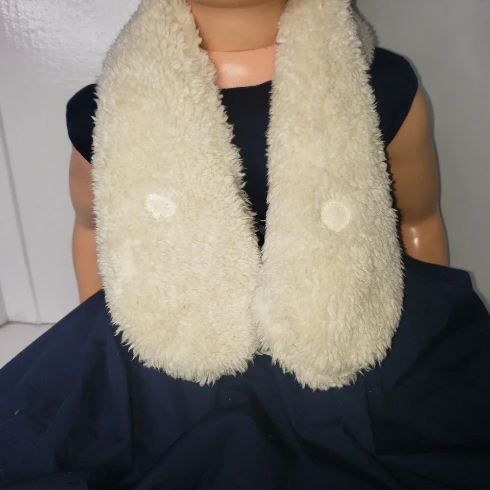 BABY GAP White Teddy Bear Scarf